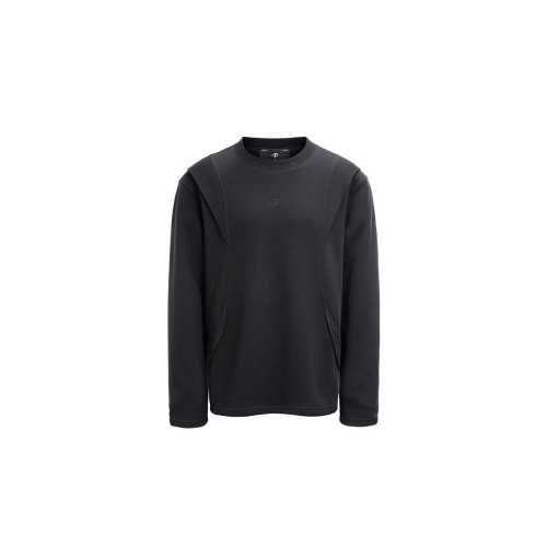 CATSSTAC太空棉活頁重磅長袖男2024秋cleanfit寬松簡約設計打底衫