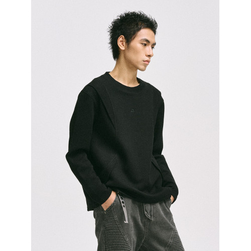 CATSSTAC太空棉活頁重磅長袖男2024秋cleanfit寬松簡約設計打底衫