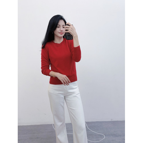 六六一直推！巨劃算！100%山羊絨秋冬保暖低圓領針織衫長袖打底衫