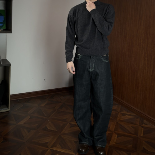 Oclin美麗奴羊毛高領針織打底衫長袖雙領型秋冬通勤單品 35%羊毛