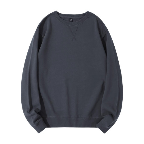 潮牌重磅衛衣男士2025年新款春秋冬季純棉寬松毛圈圓領打底衫男款