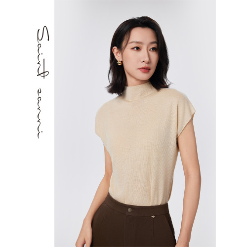 聖軒尼2024秋冬新品百搭打底保暖舒適小飛袖氣質針織打底衫GF227