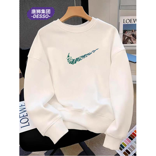 唐獅集團旗下DESSO重磅純棉衛衣男2025春秋季新款情侶圓領打底衫