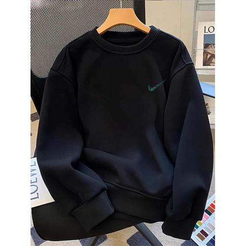 唐獅集團旗下DESSO重磅純棉衛衣男2025春秋季新款情侶圓領打底衫