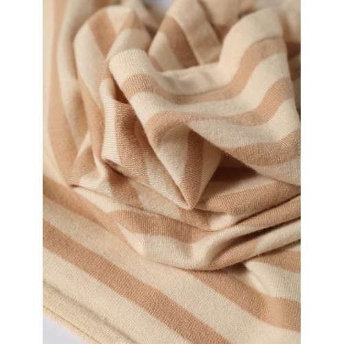 江南倉||品牌折釦經典條紋圓領針織衫女秋冬款長袖軟糯羊毛打底衫