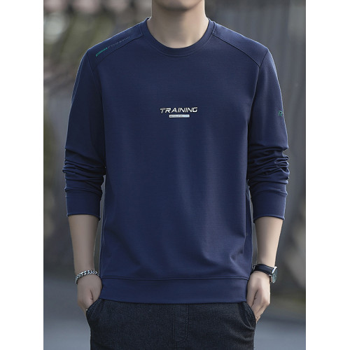 花花公子新款圓領衛衣男士寬松休閒長袖上衣潮流純棉打底衫秋冬季