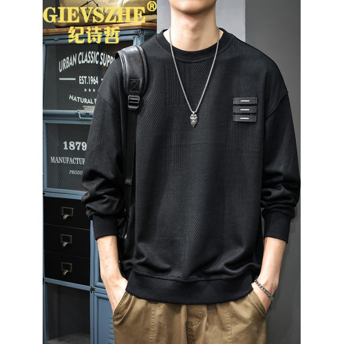 紀詩哲春秋季2025新款重磅長袖衛衣男寬松潮牌打底衫圓領上衣 紀詩哲春秋季2025新款重磅長袖衛衣男寬松潮牌打底衫圓領上衣