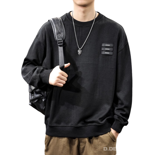 紀詩哲春秋季2025新款重磅長袖衛衣男寬松潮牌打底衫圓領上衣 紀詩哲春秋季2025新款重磅長袖衛衣男寬松潮牌打底衫圓領上衣