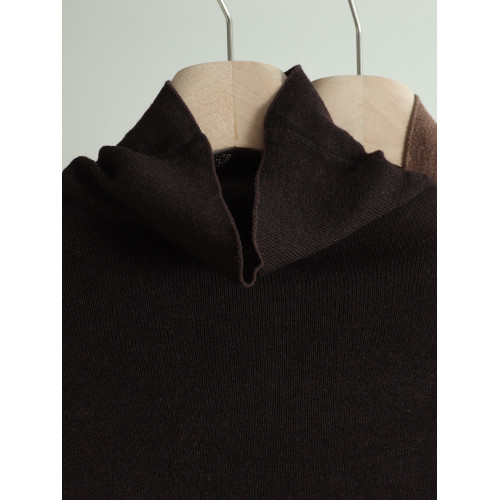 秋季新款純色高領短袖針織打底衫毛衣寬松修身套頭彈力百搭女上衣