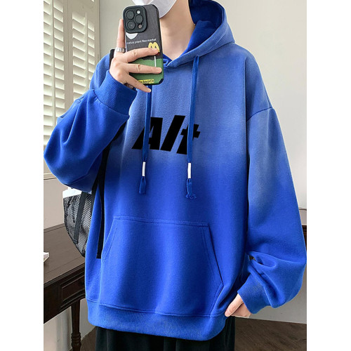 春秋季新款連帽衛衣男孩外套高中初中學生潮流帥氣青少年大童男裝