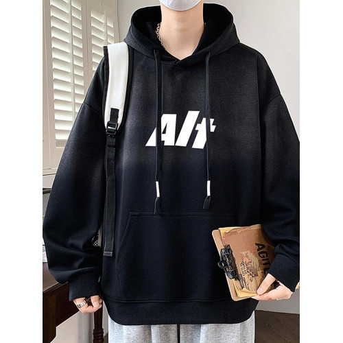 春秋季新款連帽衛衣男孩外套高中初中學生潮流帥氣青少年大童男裝