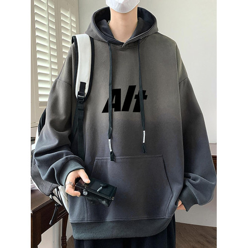 春秋季新款連帽衛衣男孩外套高中初中學生潮流帥氣青少年大童男裝