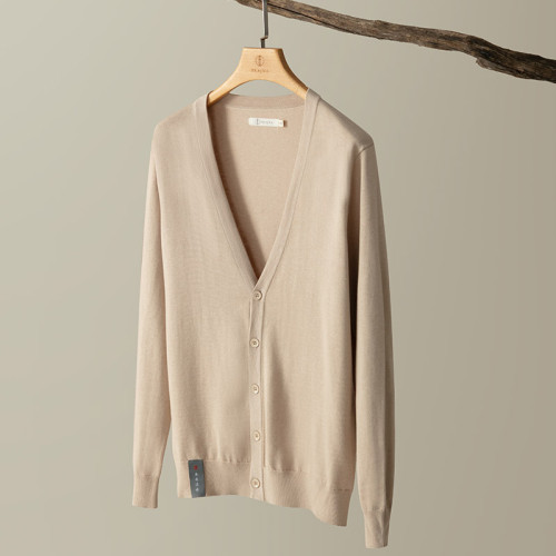 妙演心空中性春秋款中開棉製線衫男女可穿毛衣打底衫休閒中開線衣