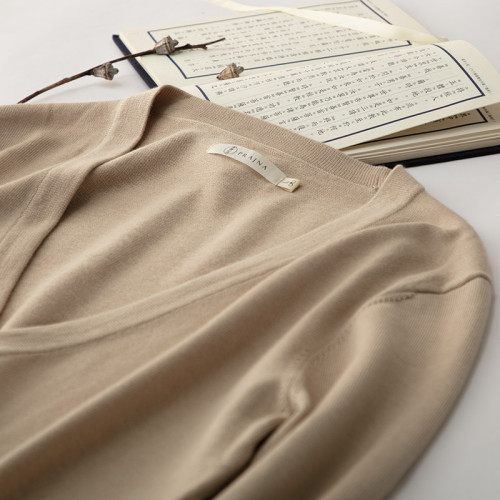 妙演心空中性春秋款中開棉製線衫男女可穿毛衣打底衫休閒中開線衣