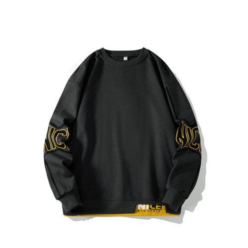 NASA衛衣男秋季2025新款胖哥加肥加大碼寬松上衣胖子長袖男打底衫