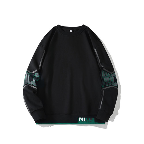 NASA衛衣男秋季2025新款胖哥加肥加大碼寬松上衣胖子長袖男打底衫