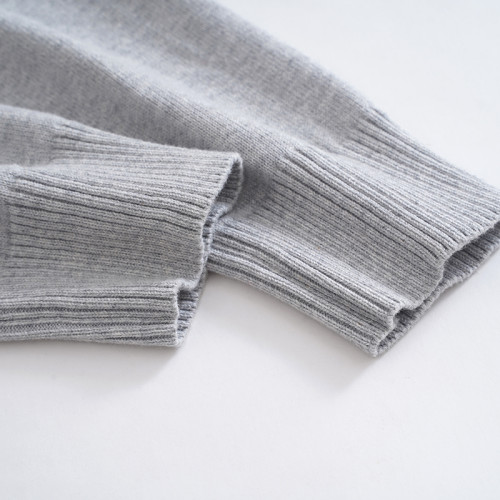 全棉原單貨  純色圓領毛衣女士薄款秋冬季內搭針織打底衫寬松