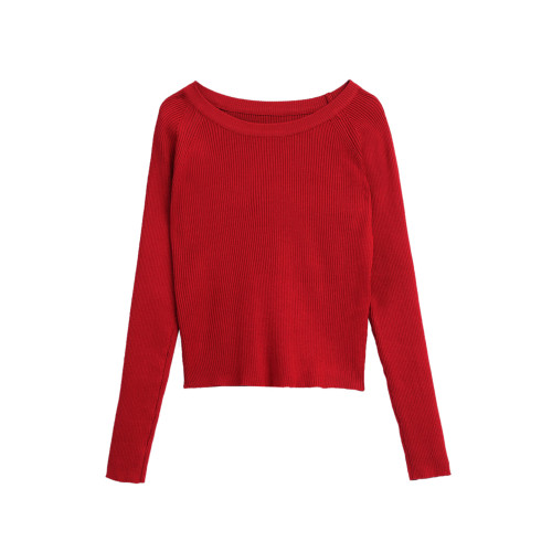 薄款針織衫女秋季女裝2025新款小個子上衣短款毛衣修身內搭打底衫