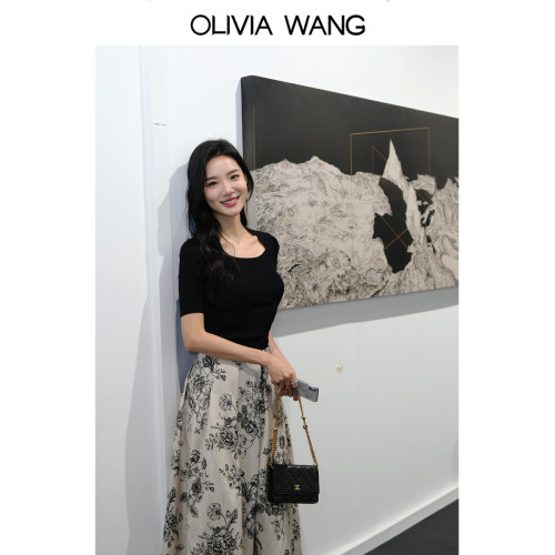 OLIVIA WANG 高級感赫本氣質修身短袖打底衫簡約純色針織衫內搭