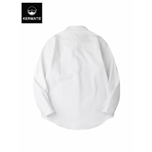 KERWATS可維斯品牌箭頭印花學生長袖百搭打底衫大碼男裝休閒襯衫