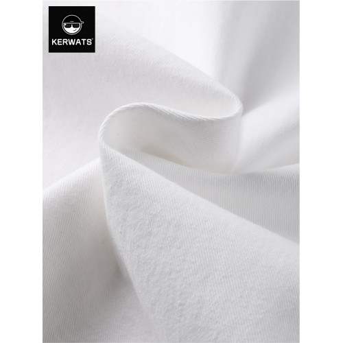 KERWATS可維斯品牌英文胸花簡約百搭春季打底衫大碼寬松白襯衫男