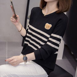 秋冬內搭遮肉顯瘦長袖針織打底衫女大碼胖mm洋氣減齡百搭女士毛衣