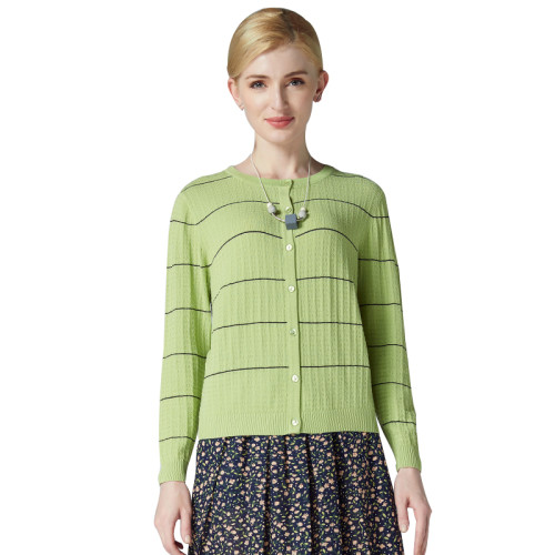 Phidias女士修身顯瘦針織衫新款通勤氣質單排釦毛衣打底衫