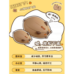 AKKO卡皮巴拉無線滑鼠2.4G超萌可愛迷你女生辦公筆記型電腦通用