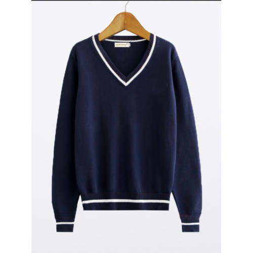 套頭V領毛衣男純棉保暖長袖針織衫修身百搭麻花羊毛衫打底衫厚款