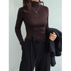 7色“天衣無縫”德國敭子super140s精紡秋冬高領羊毛針織打底衫女