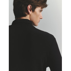 SageSalt 早秋限定系列 天使羊毛混紡高領打底衫 墨黑色 4010BK