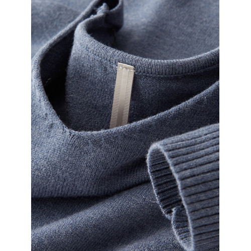 羅矇2025高級v領保暖針織衫男秋毛衣休閒純色套頭打底衫上衣