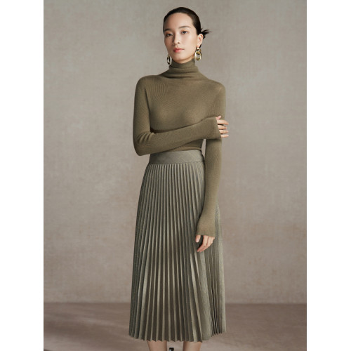 BBLLUUEE粉藍衣櫥時尚百搭雲朵感羊毛衫女2025春秋新款修身打底衫