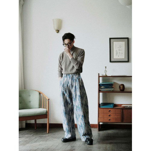 SAME FLOW 純色高領套頭長袖針織打底衫男2024春款內搭（3色）