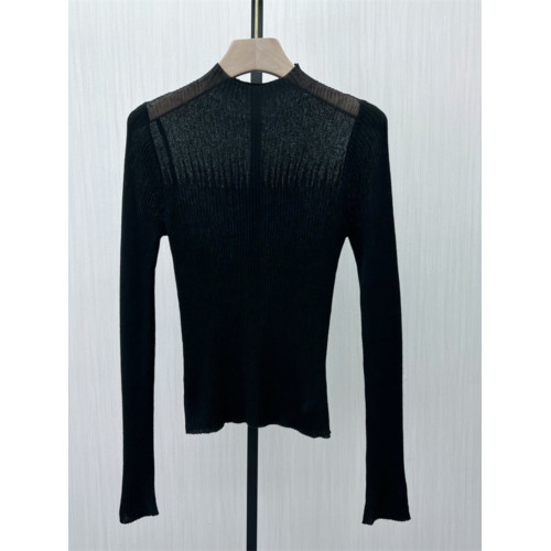 恩●2025春季新品 針織衫女彈力修身顯瘦氣質長袖打底衫上衣753