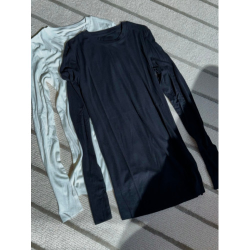 【MIMIHADID】可做曡穿 miu風基礎長袖羊毛混紡高彈打底衫