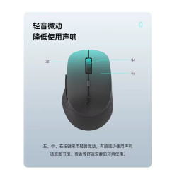 雷柏M300L藍牙無線雙模充電滑鼠靜音筆電桌上型電腦商務辦公可攜式