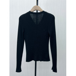 良月●2025春季新品 針織衫女修身顯瘦氣質長袖打底衫上衣1356