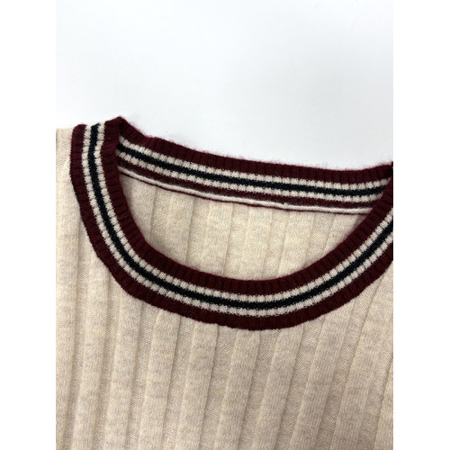 100%羊毛原單高級訂單款夏女裝超柔軟細膩貼身打底衫毛衣短袖套頭