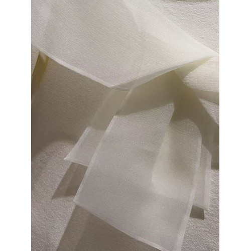 白色蝴蝶結拼接針織衫女三彩虹2025夏顯瘦打底衫上衣S25216410M20