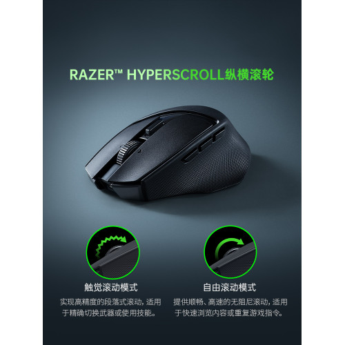 Razer雷蛇巴塞利斯蛇移動版Mac電腦可攜式辦公智能AI三模無線滑鼠