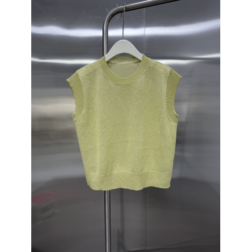 歐貨時尚圓領無袖針織背心女上衣潮2025新款寬松顯瘦百搭打底衫潮