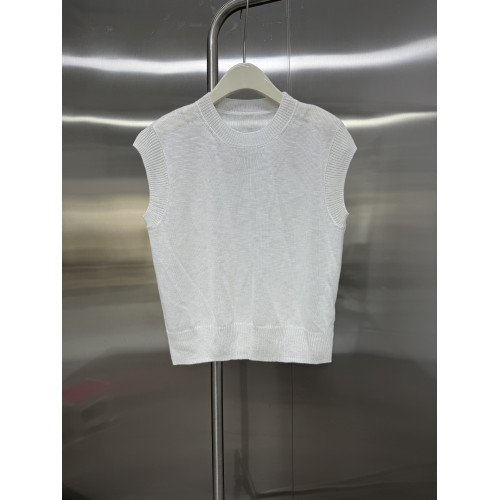 歐貨時尚圓領無袖針織背心女上衣潮2025新款寬松顯瘦百搭打底衫潮