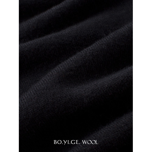 博依格2025秋冬新款100%綿羊毛針織女士高領毛衣打底衫百搭氣質