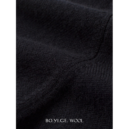 博依格2025秋冬新款100%綿羊毛針織女士高領毛衣打底衫百搭氣質