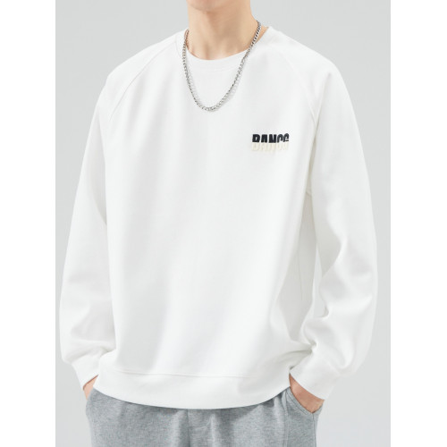 JYUM圓領衛衣男士2025春秋季新款潮牌寬松休閒套頭內搭上衣打底衫