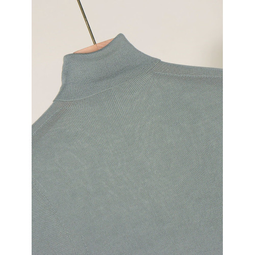 【13系列】2025春季通勤簡約百搭顯瘦高領打底衫品牌折釦女裝