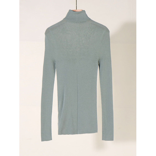 【13系列】2025春季通勤簡約百搭顯瘦高領打底衫品牌折釦女裝