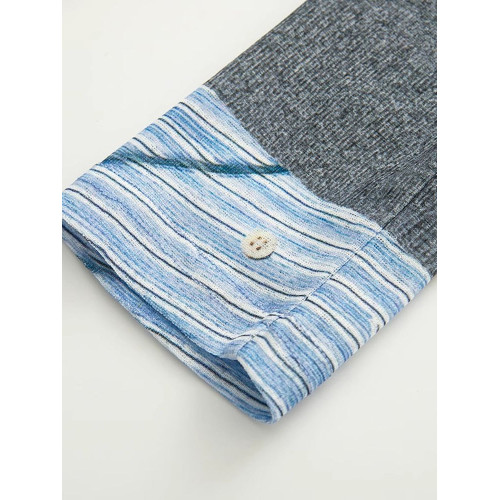 2025秋季新款時尚甜酷百搭菱格印花假兩件圓領打底衫女2530Z13724