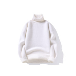 東北哈爾濱抗寒一體絨男毛衣加絨加厚保暖高領針織打底衫旅遊裝備